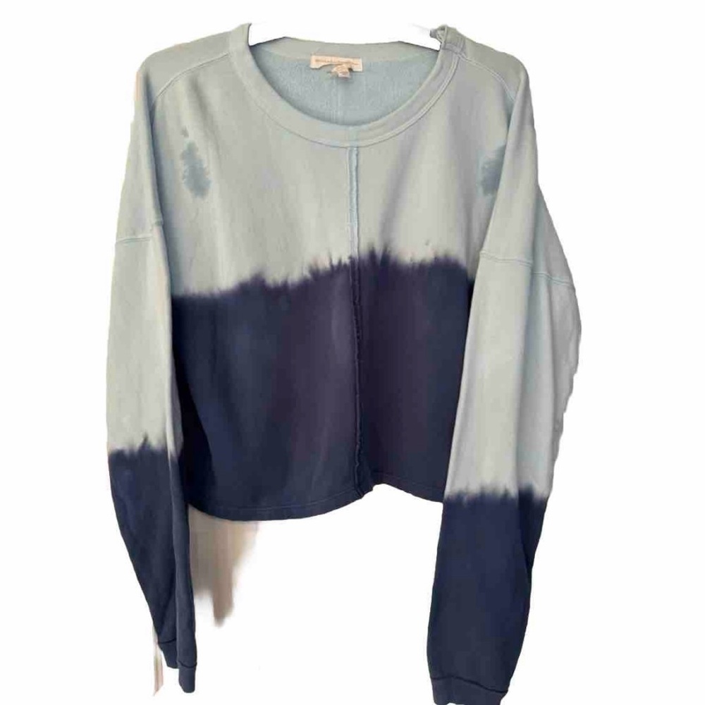 Spiritual Gangster Tie Dye Blue Cotton Sweater Women’s Size Medium - Picture 2 of 6